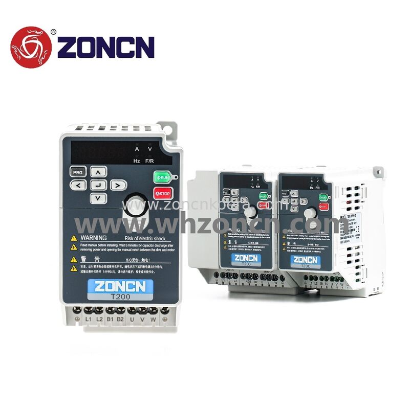 ZONCN T200 Variable Frequency Drive VFD Inverter with 0.4kW-160kW Power Range Multi-Control Modes and Built-in EMC Filter